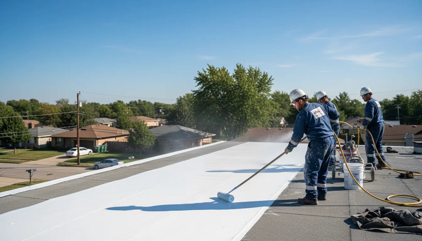 Commercial roof coating in Ames, IA near me